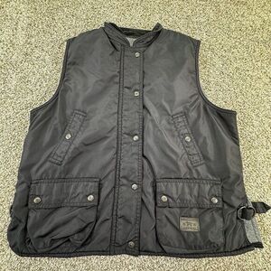 Vintage Polo Ralph Lauren Authentic Dry‎ Goods Supply Cargo Vest Dog Petite M